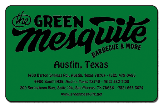 Green Mesquite logo over green background